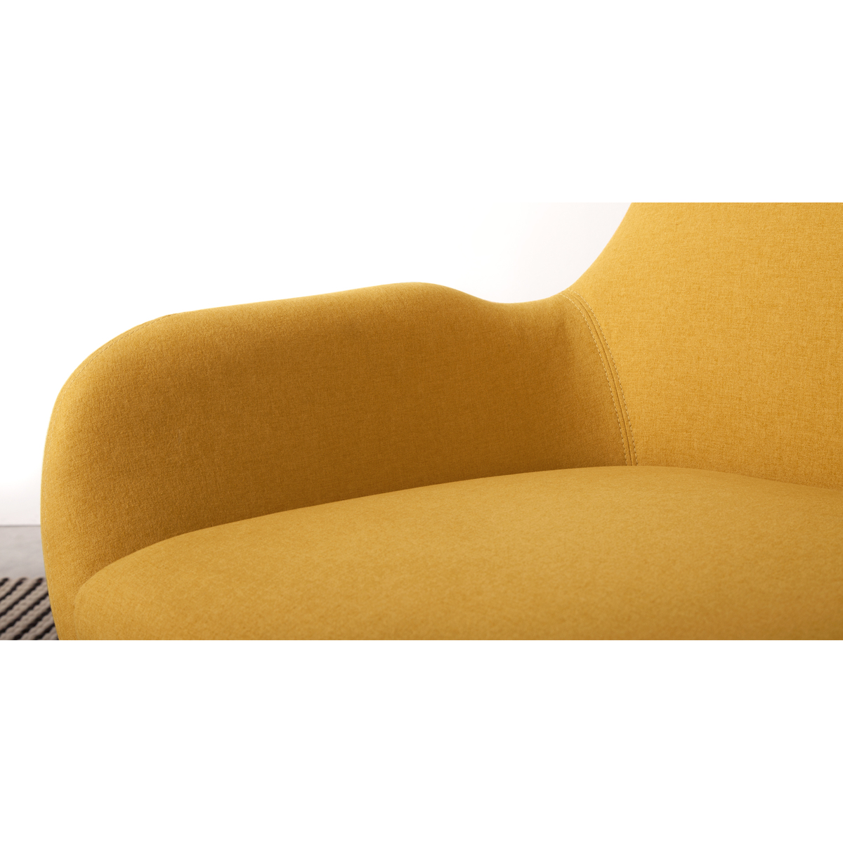 Moby 2 Seater Sofa, Yolk Yellow – image 6