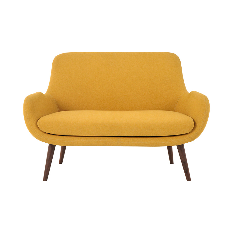 Moby 2 Seater Sofa, Yolk Yellow – image 1