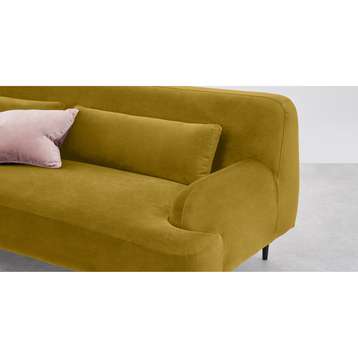 Giselle 2 Seater Sofa, Vintage Gold Velvet – image 4