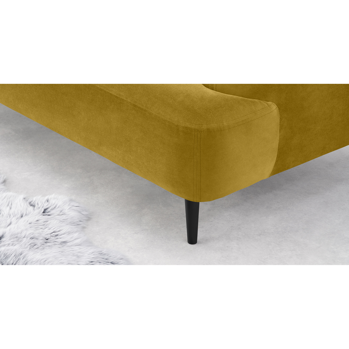Giselle 2 Seater Sofa, Vintage Gold Velvet – image 6