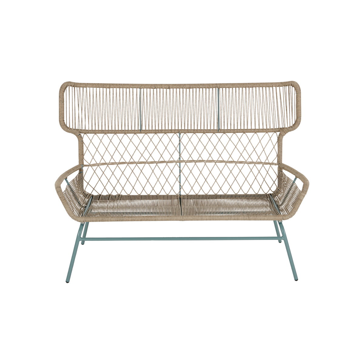 Lyra Garden 2 seater sofa, blue and grey – image 2