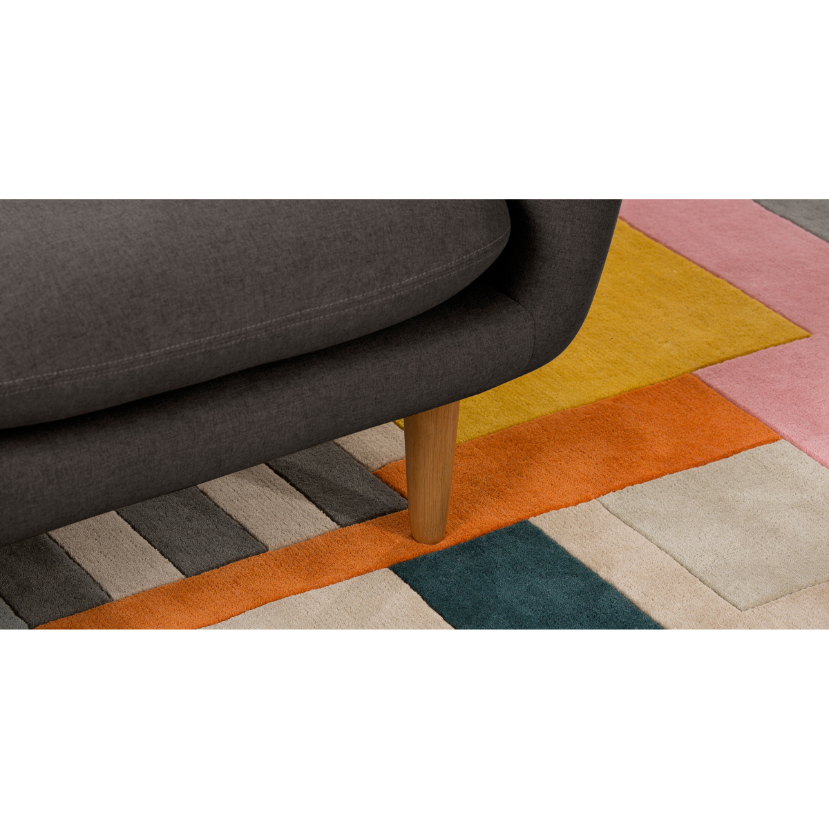 Dylan 2 Seater Sofa, Marl Grey – image 3