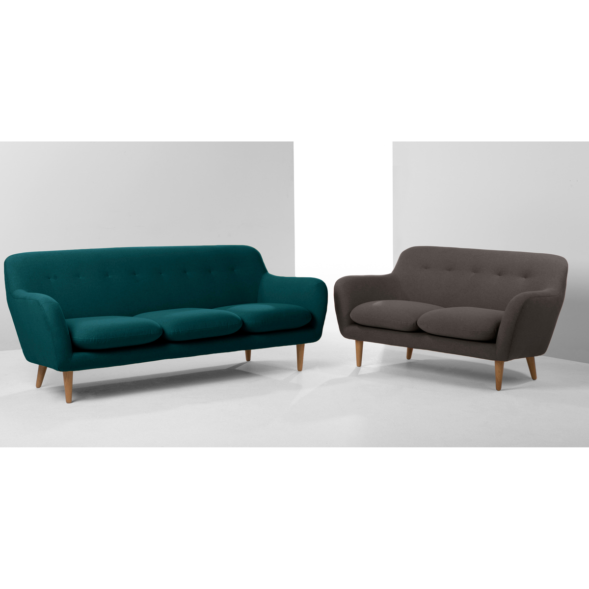 Dylan 2 Seater Sofa, Marl Grey – image 6