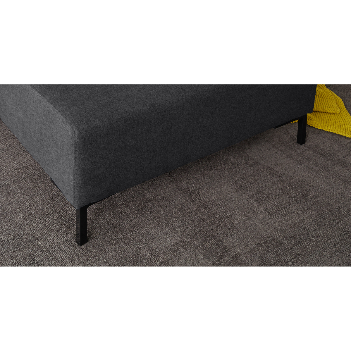 Oskar 3 Seater Left Hand Facing Compact Corner Chaise End Sofa, Sterling Grey – image 4
