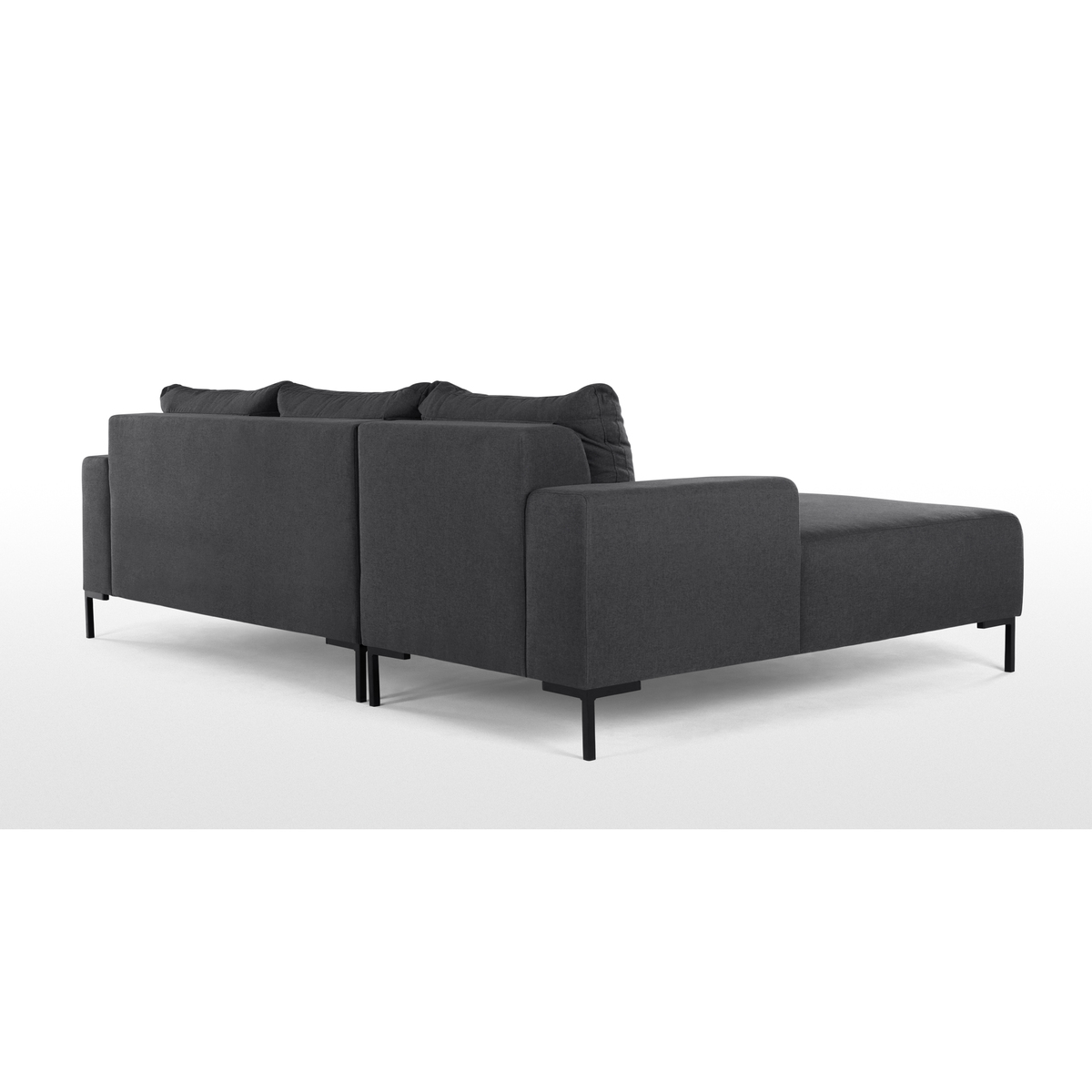 Oskar 3 Seater Left Hand Facing Compact Corner Chaise End Sofa, Sterling Grey – image 5