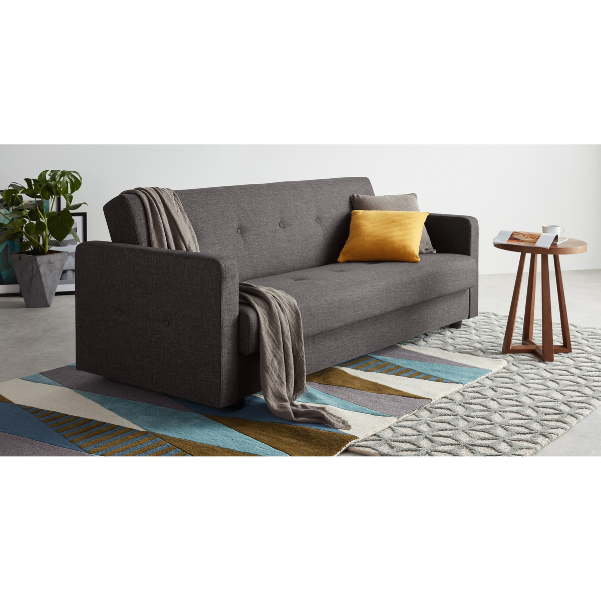Chou Click Clack Sofa Bed with Storage, Cygnet Grey – image 3