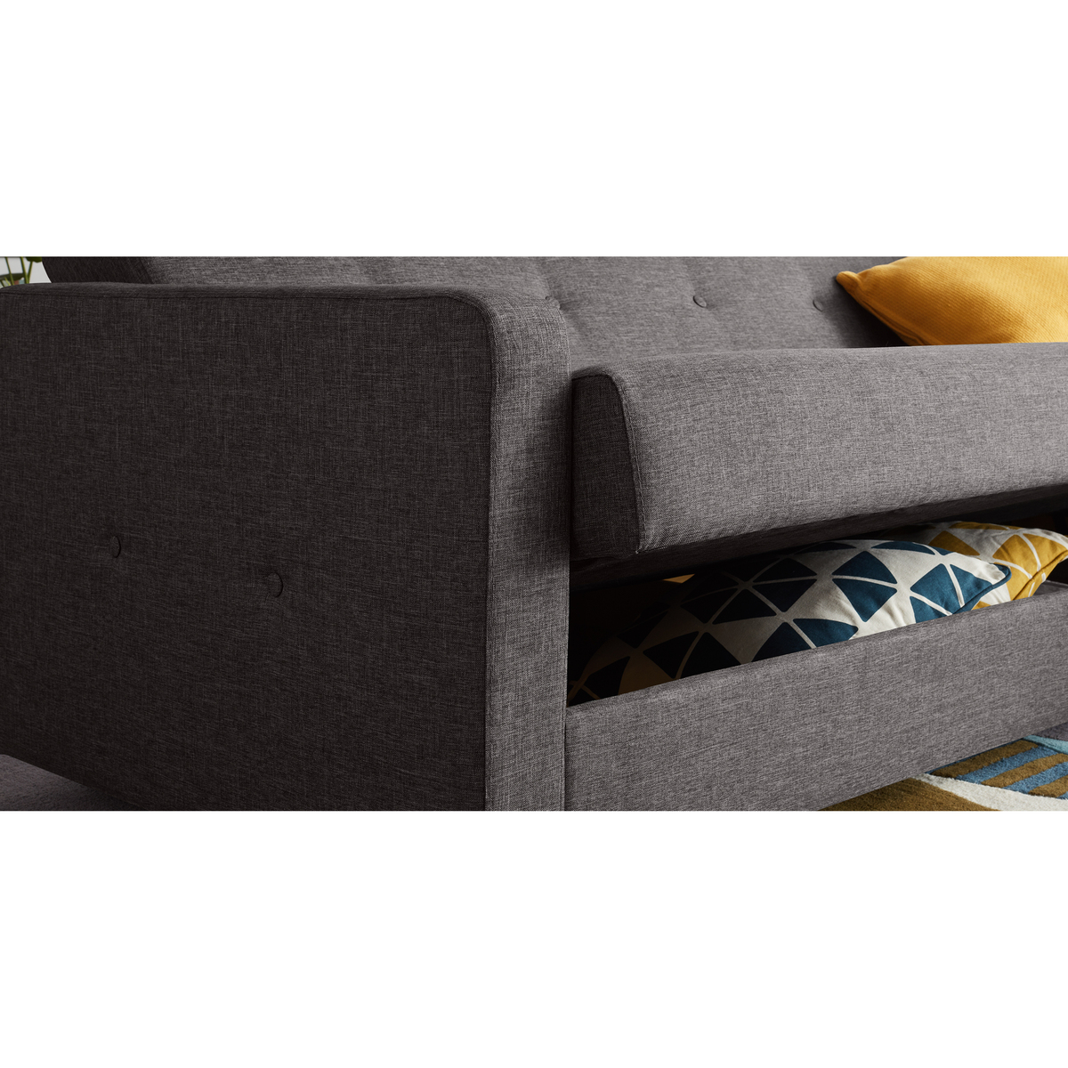 Chou Click Clack Sofa Bed with Storage, Cygnet Grey – image 4