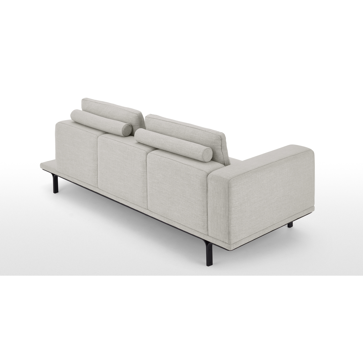 Nocelle 3 Seater Sofa with Side Table, Chic Grey – image 5
