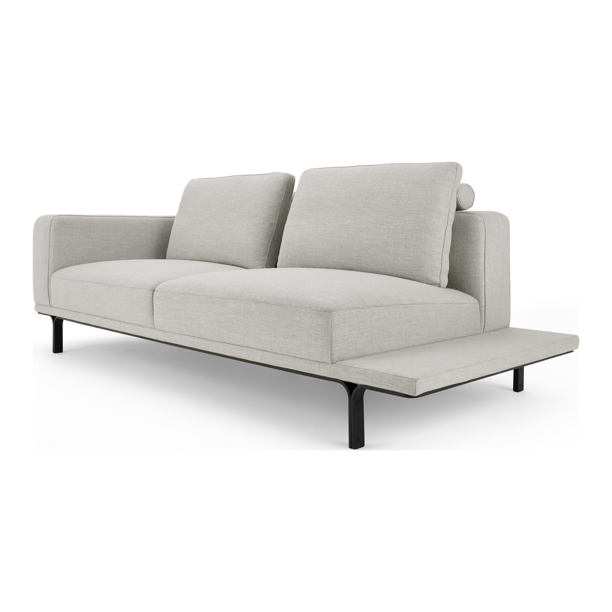 Nocelle 3 Seater Sofa with Side Table, Chic Grey – image 1