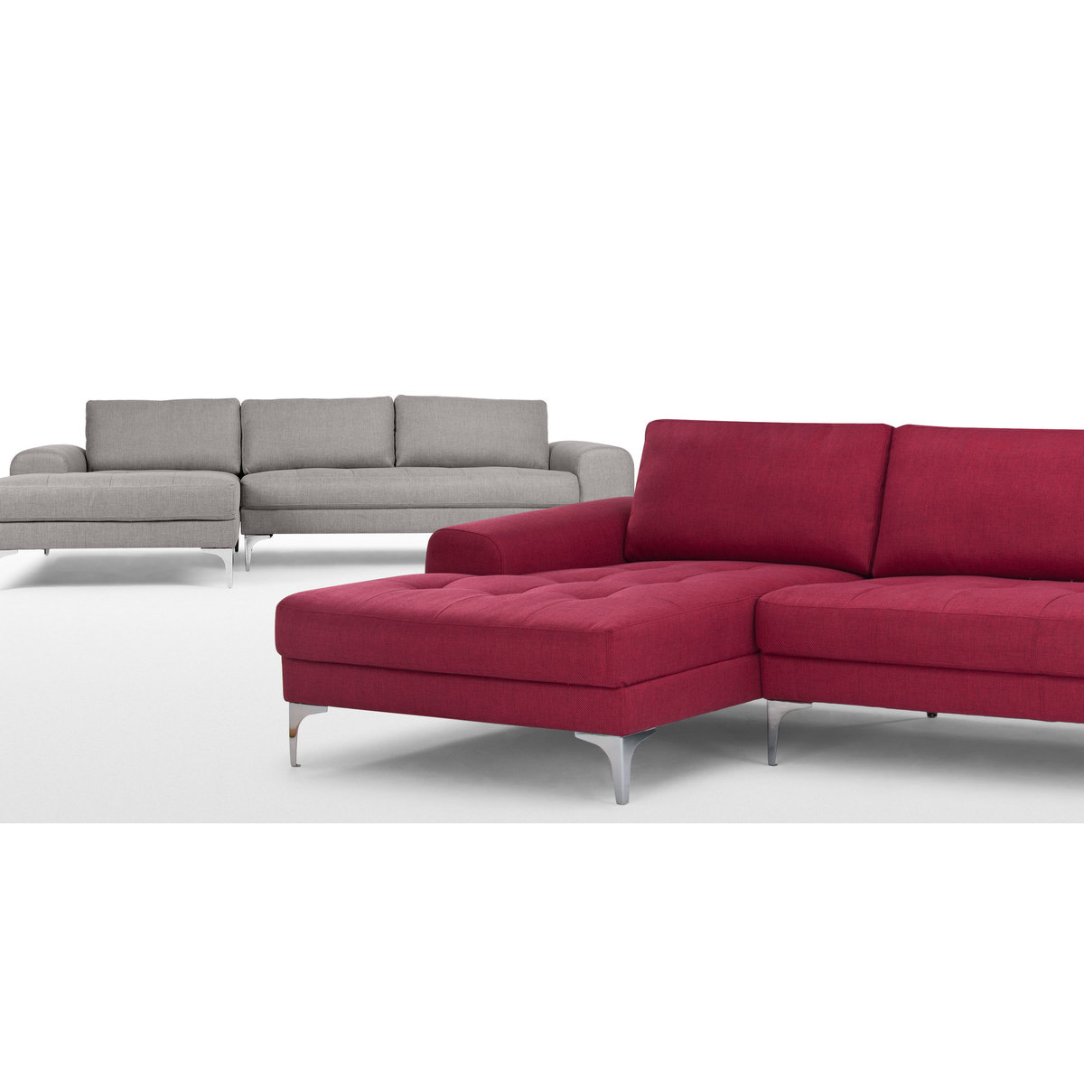 Vittorio Left Hand Facing Chaise End Corner Sofa, Pearl Grey – image 5