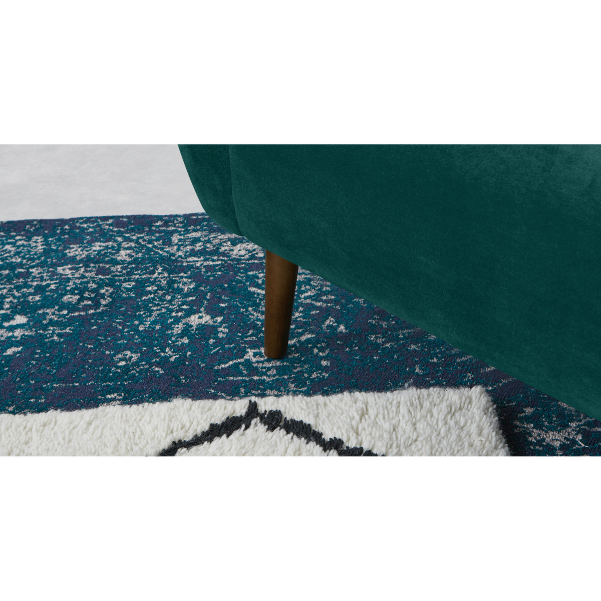 Tallulah 3 Seater Sofa, Seafoam Blue Velvet – image 5