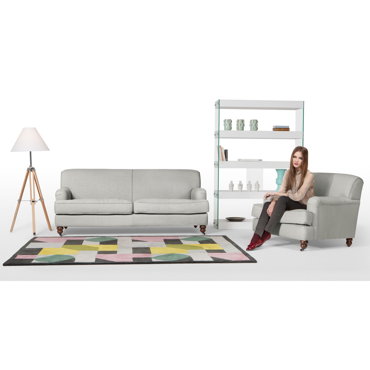 Orson 3 Seater Sofa, Chic Grey – image 2