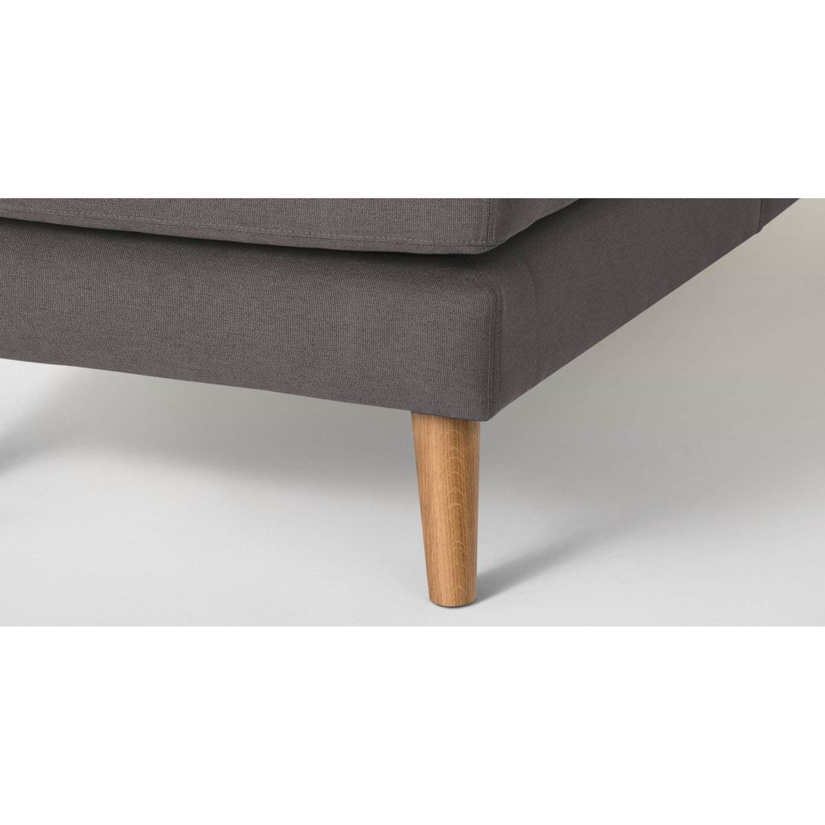 Rufus Right Hand Facing Chaise End Corner Sofa, Rhino Grey – image 3