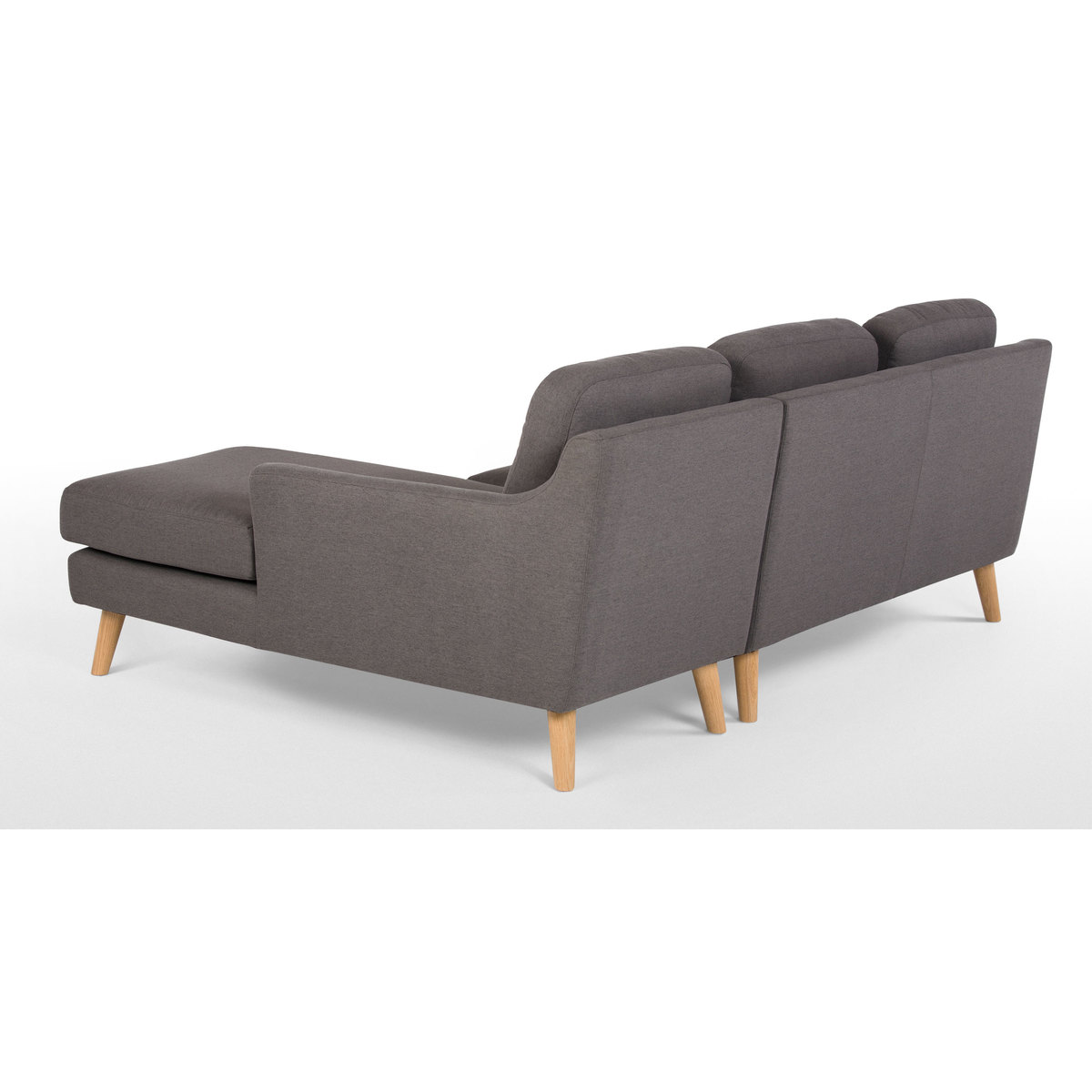 Rufus Right Hand Facing Chaise End Corner Sofa, Rhino Grey – image 4