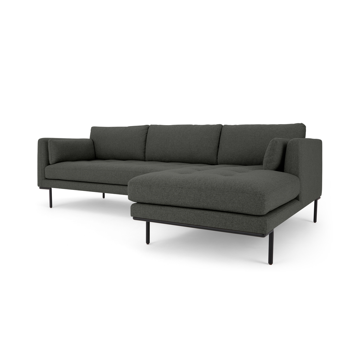Harlow Right Hand Facing Chaise End Corner Sofa, Hudson Grey – image 2