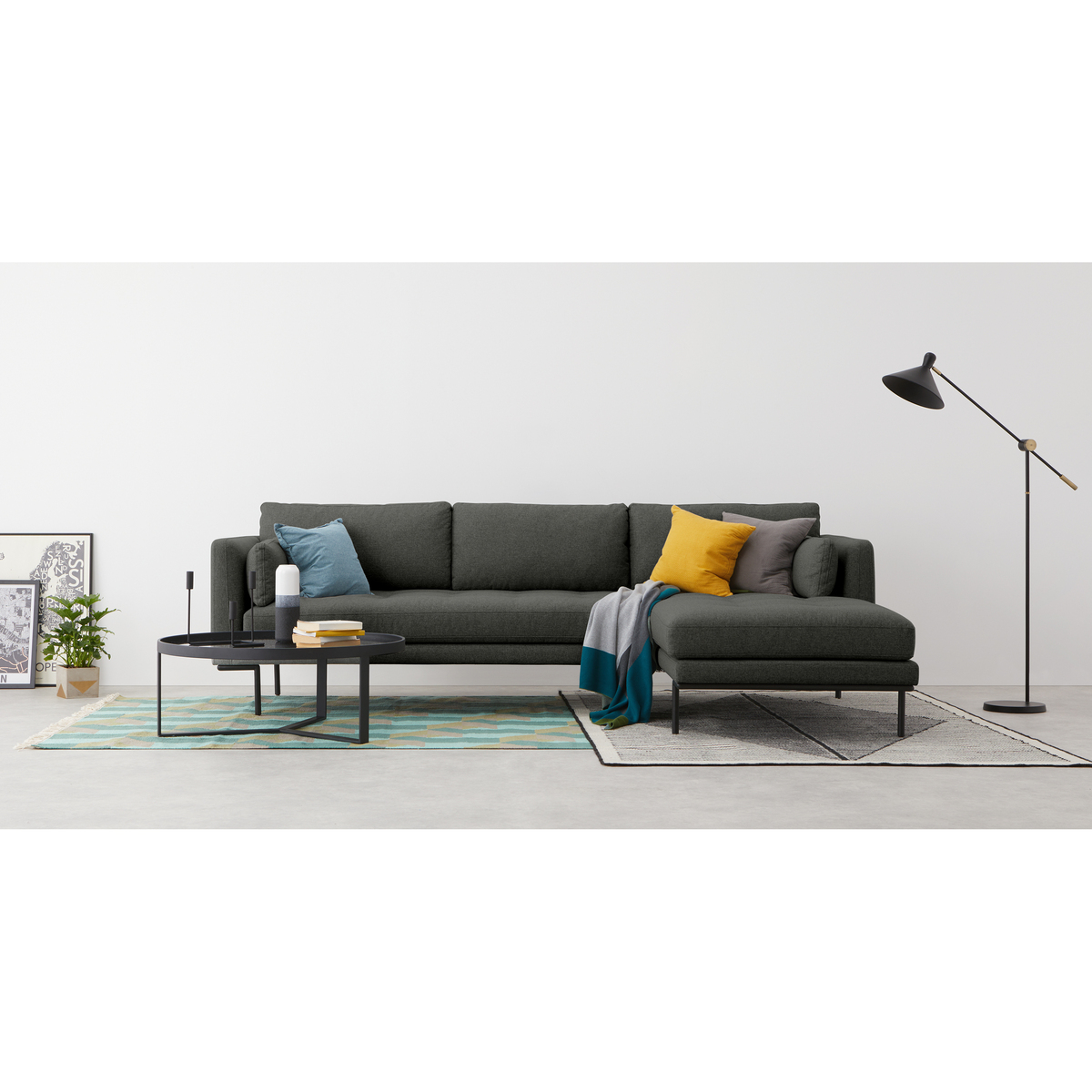 Harlow Right Hand Facing Chaise End Corner Sofa, Hudson Grey – image 3