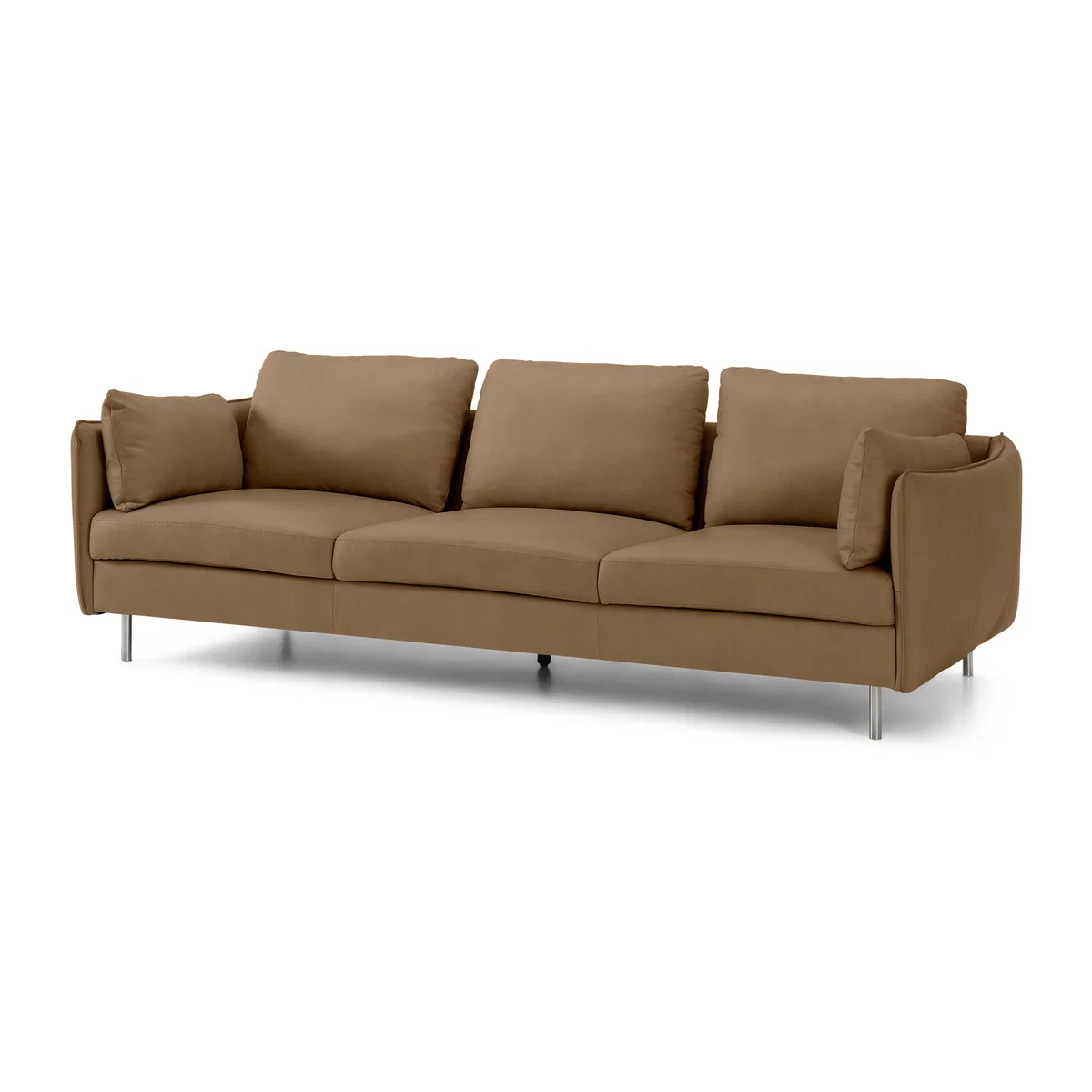 Vento 3 Seater Sofa, Pale Tan Leather – image 2