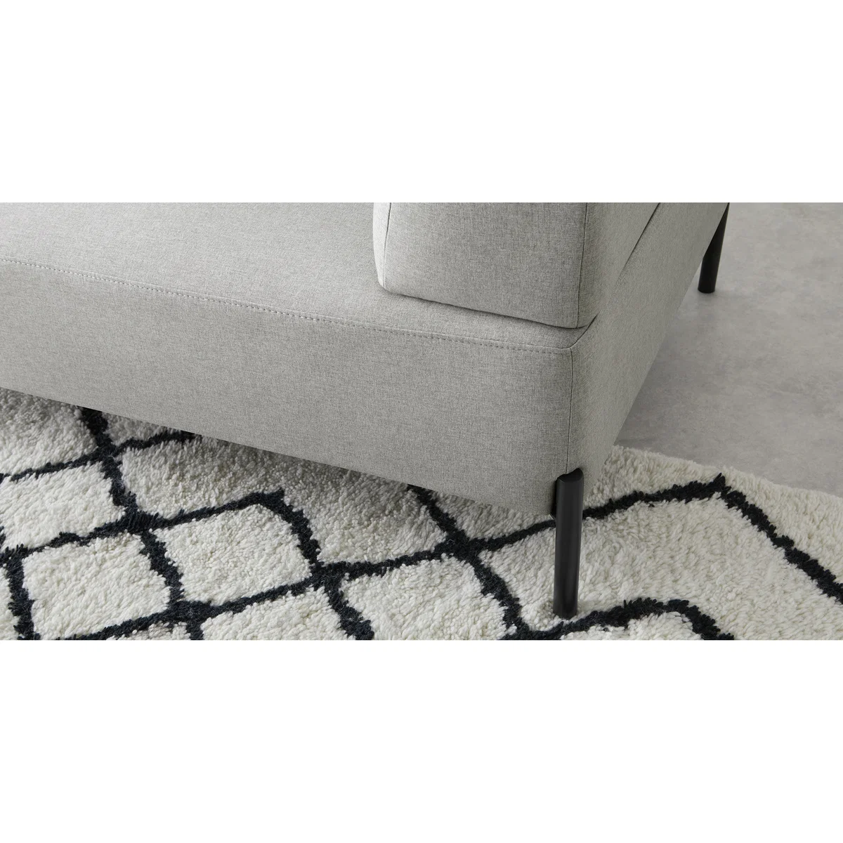 Made Essentials Kiva 3 Seater Sofa, Hail Grey – image 4