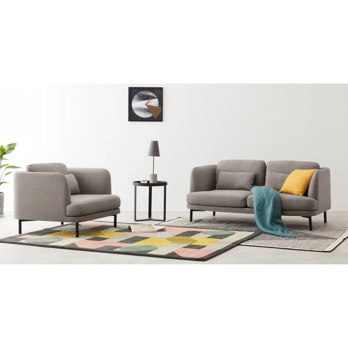 Herman 2 Seater Sofa, Manhattan Grey – image 3