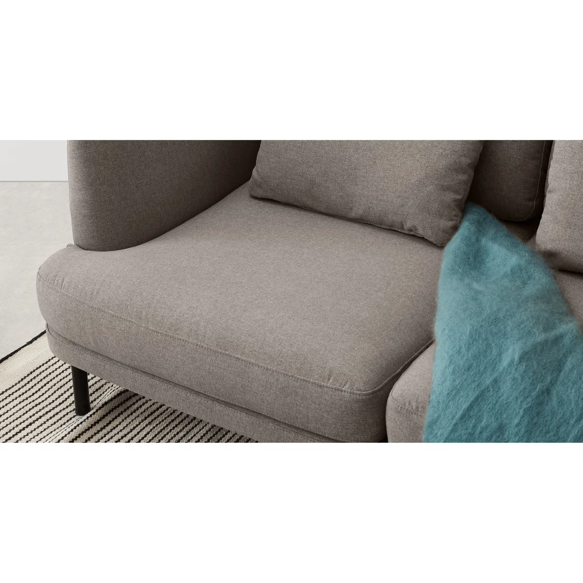 Herman 2 Seater Sofa, Manhattan Grey – image 4