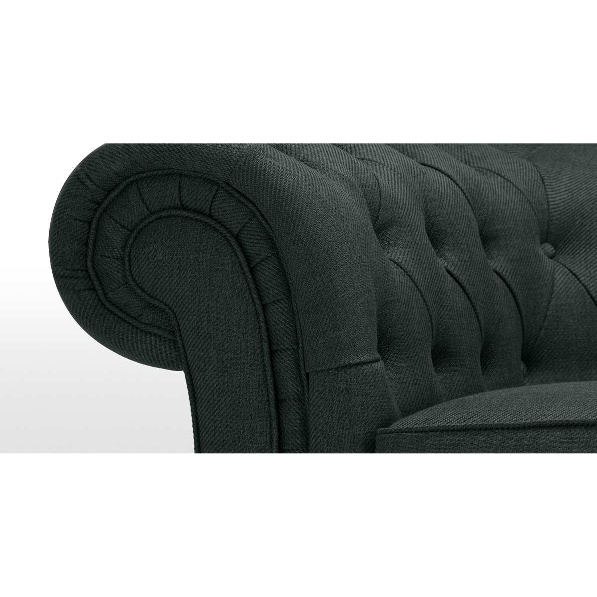Branagh 3 Seater Chesterfield Sofa, Anthracite Grey – image 4