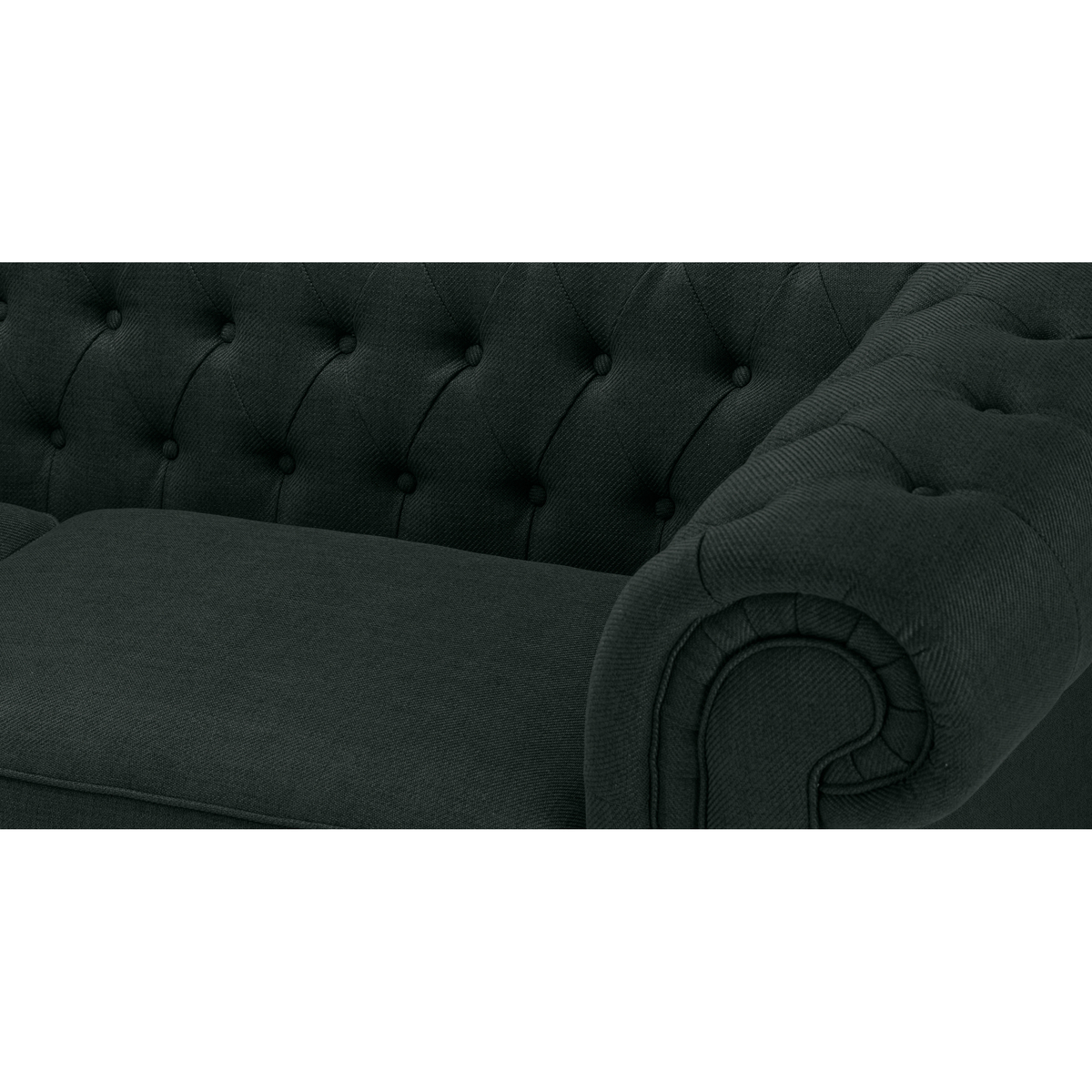 Branagh 3 Seater Chesterfield Sofa, Anthracite Grey – image 6
