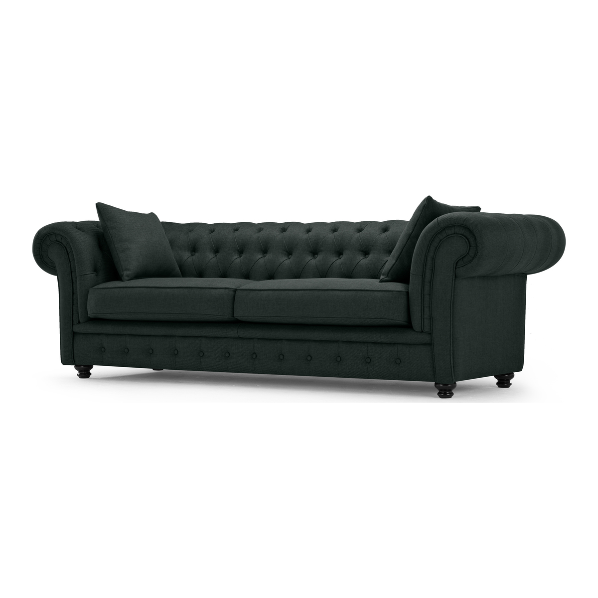 Branagh 3 Seater Chesterfield Sofa, Anthracite Grey – image 1