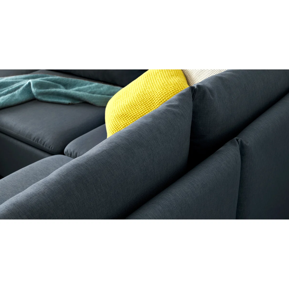Victor Modular Sofa Double Seat, Lido Blue – image 5