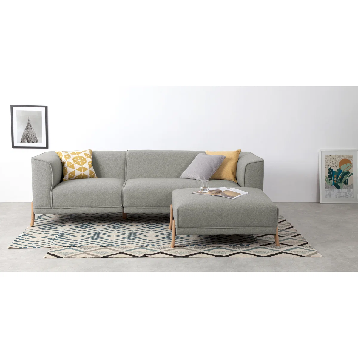 Magnus Left Hand Facing Corner Sofa Group, Mountain Grey – image 3