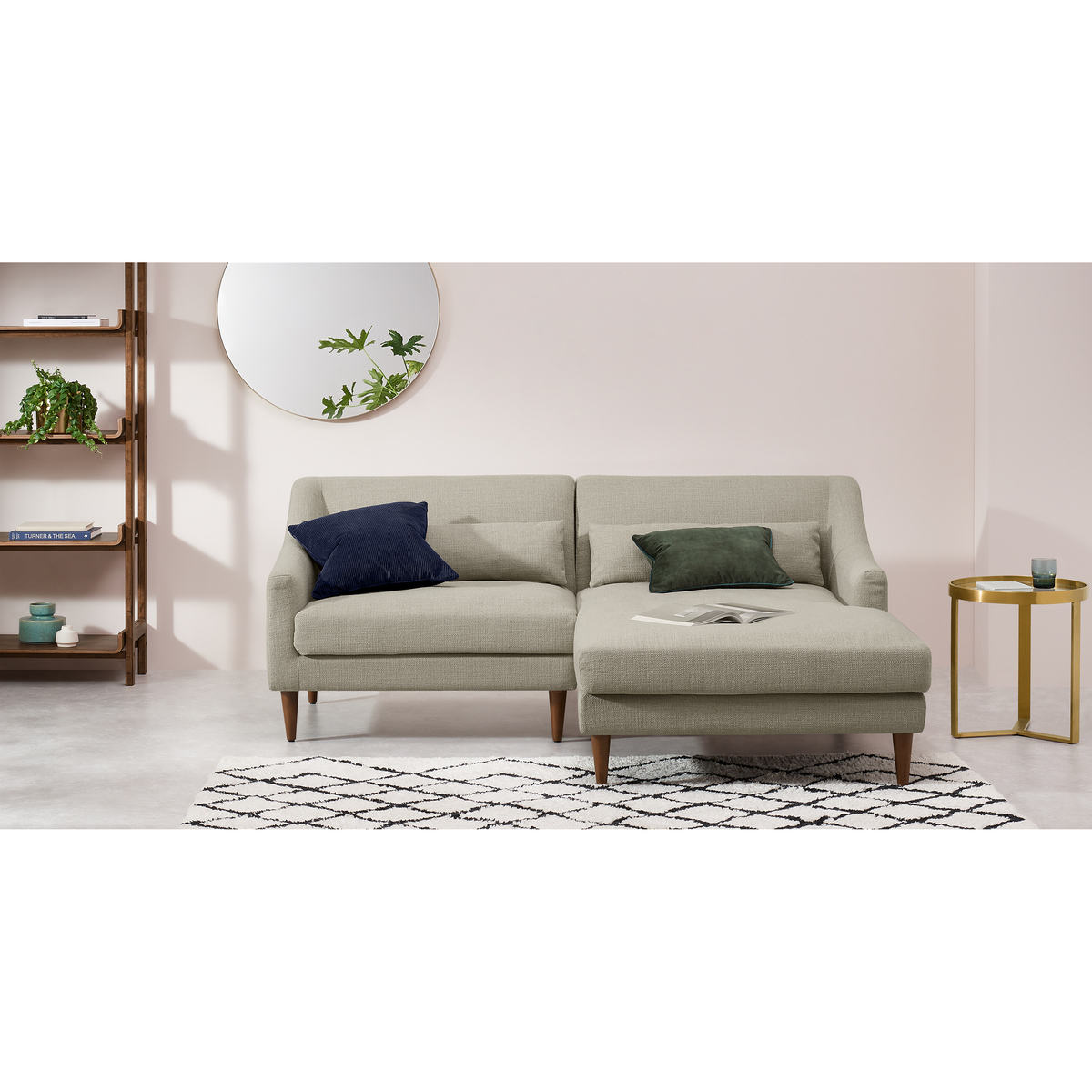 Herton Right Hand Facing Small Chaise End Sofa, Barley Weave – image 3