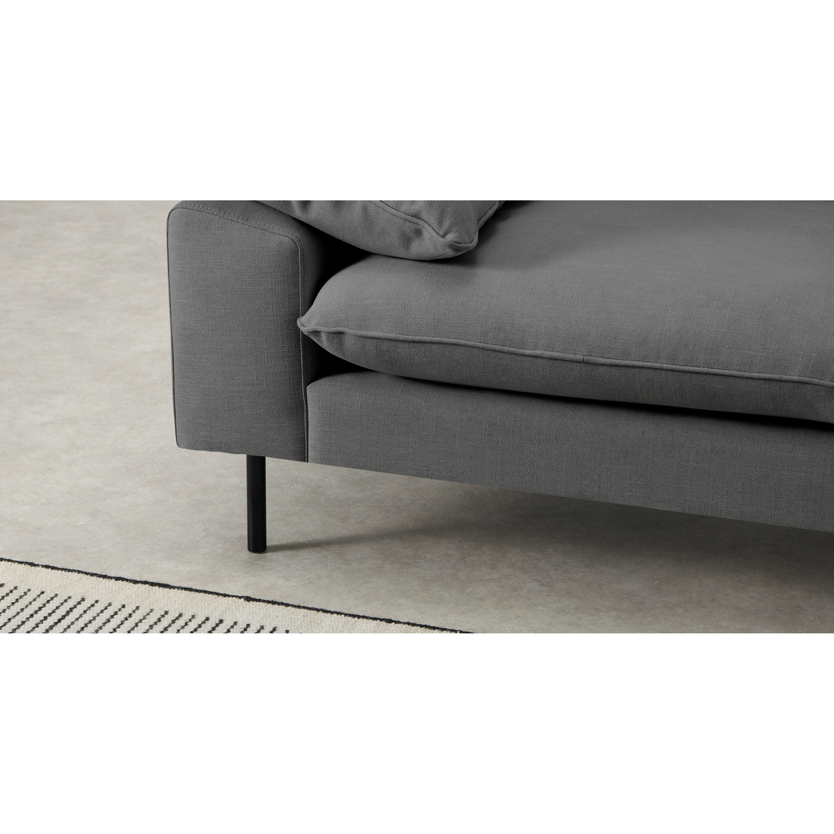 Fallyn Large 2 Seater Sofa, Stoned Slate Fabric – image 6