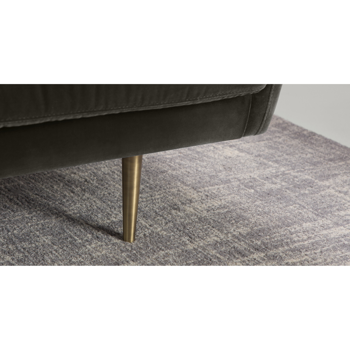 Simone 2 Seater Sofa, Concrete Cotton Velvet – image 3