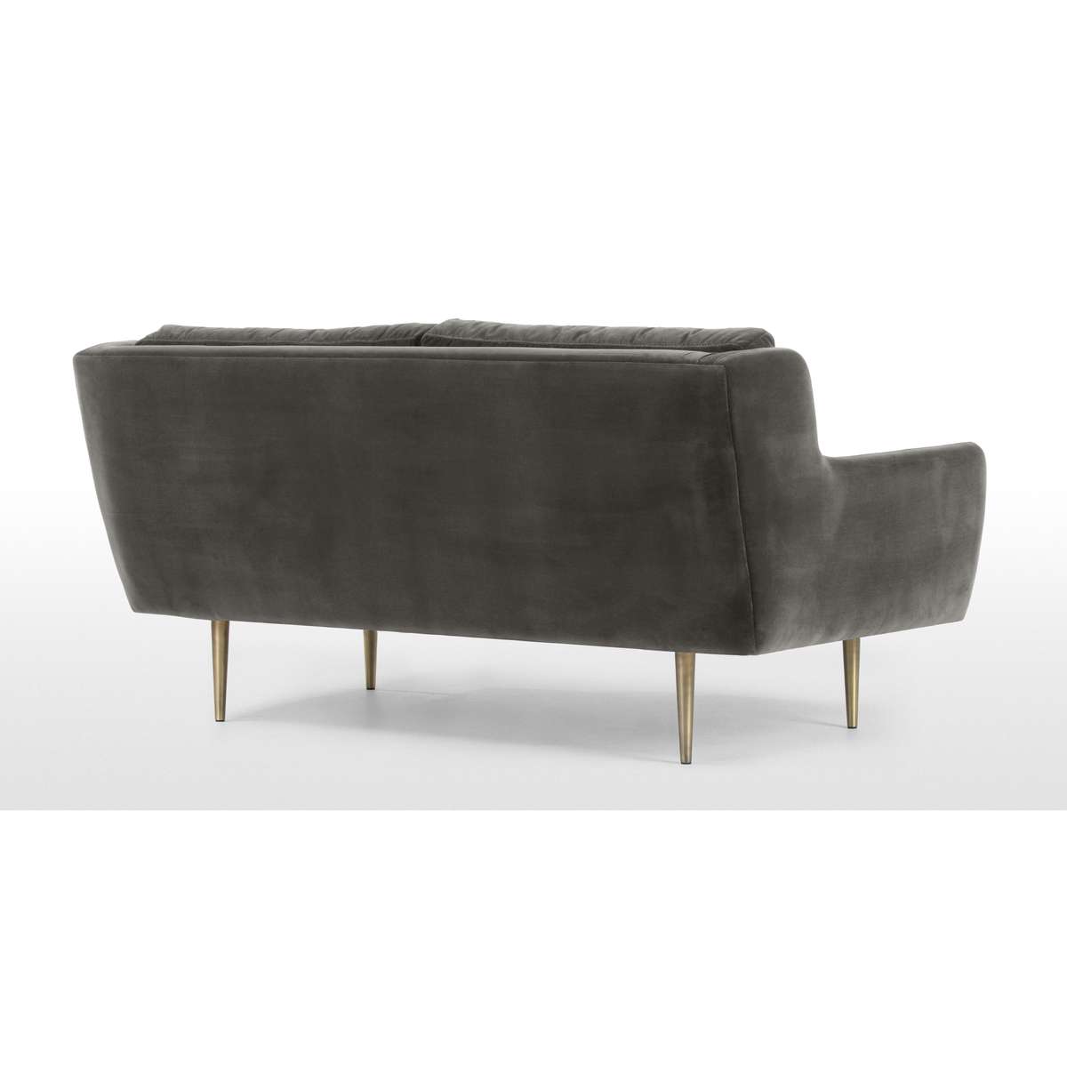 Simone 2 Seater Sofa, Concrete Cotton Velvet – image 4