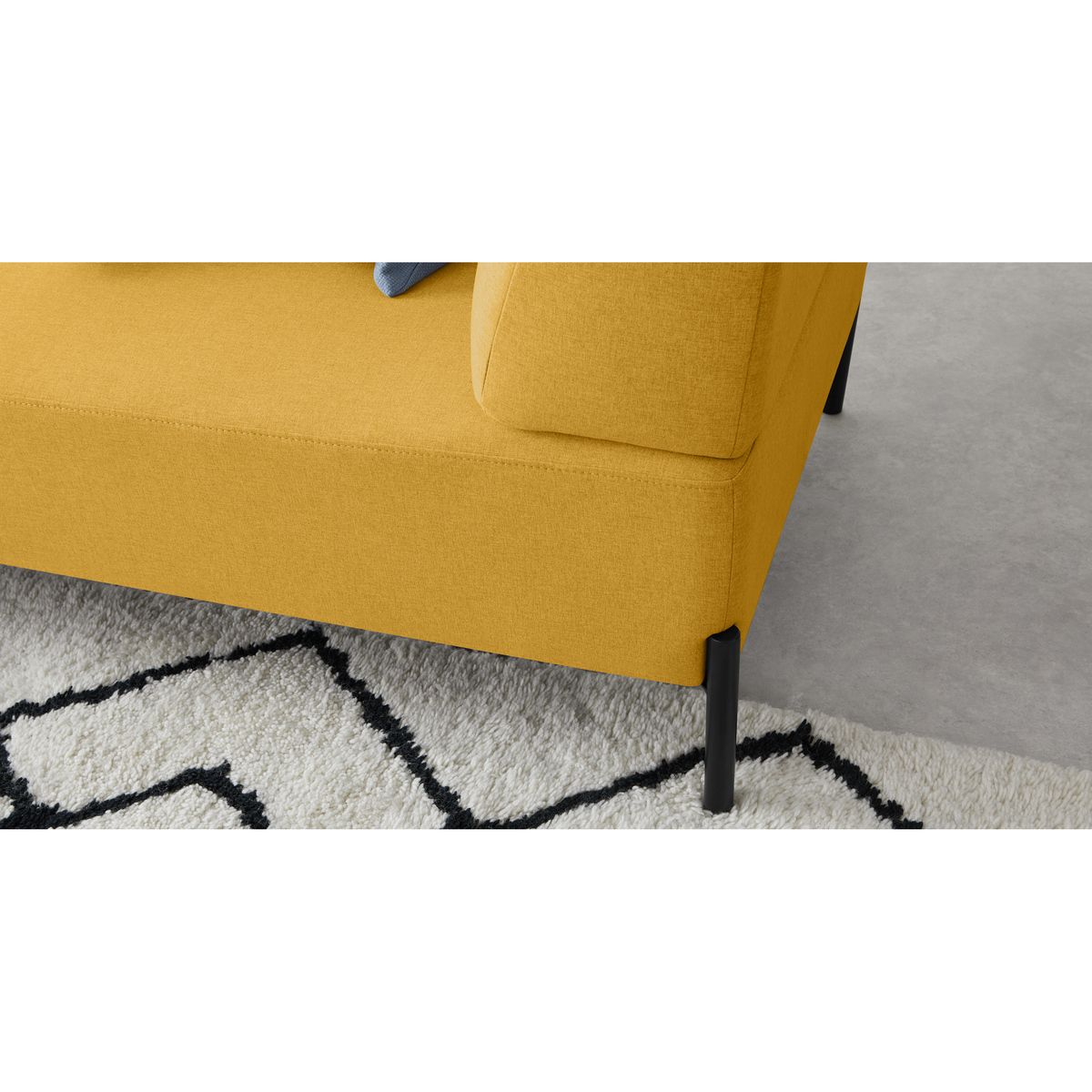 Kiva Left Hand Facing Chaise End Corner Sofa, Yolk Yellow – image 3