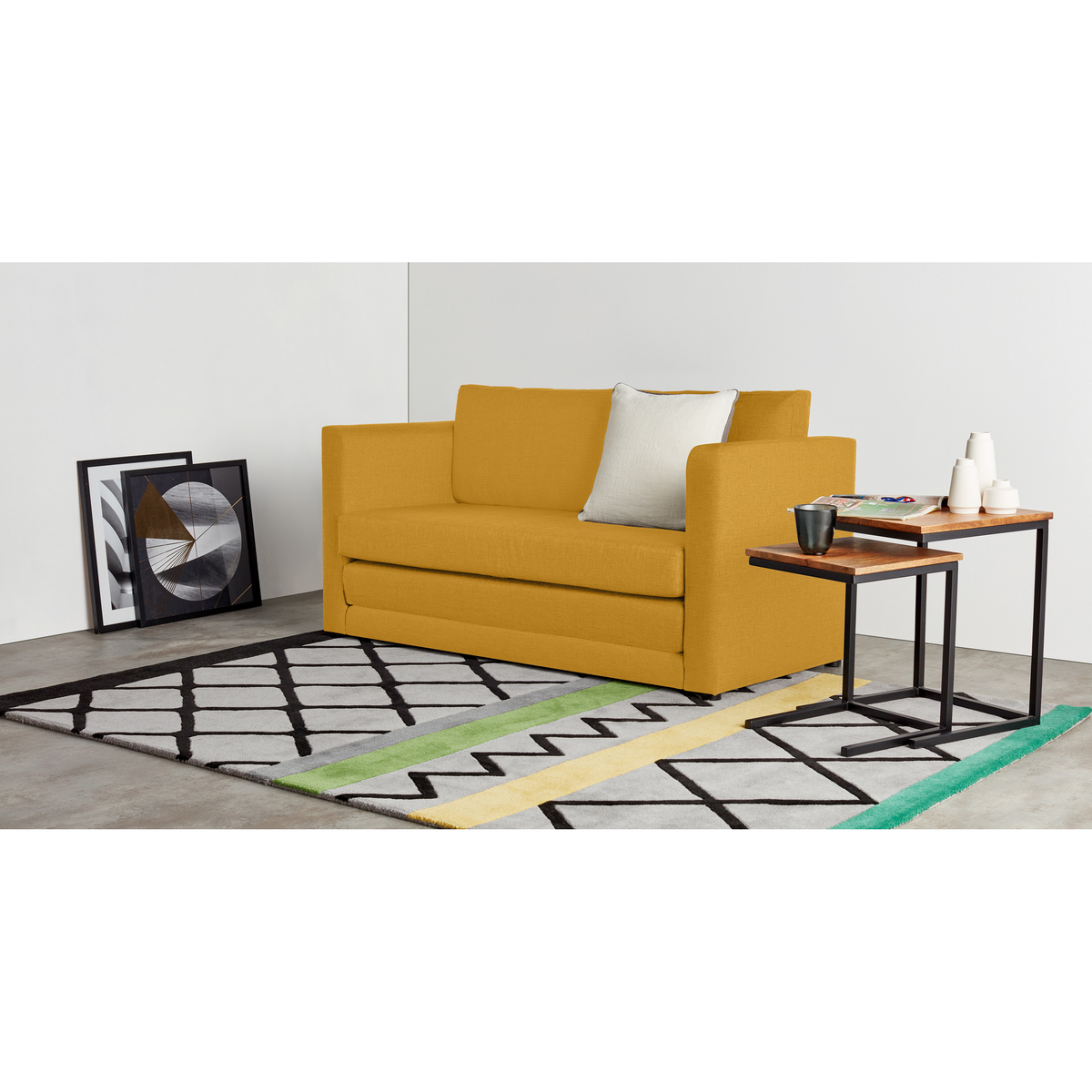 MADE Essentials Eli Sofa Bed, Butter Yellow – image 3