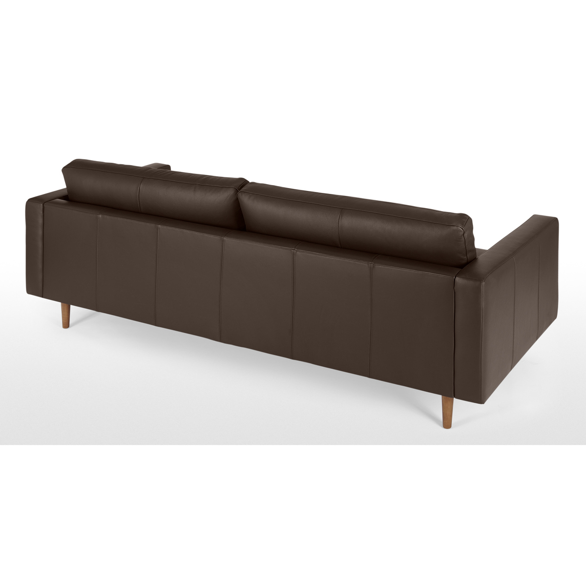 Leighton 3 Seater Sofa, Dark Brown Leather – image 5