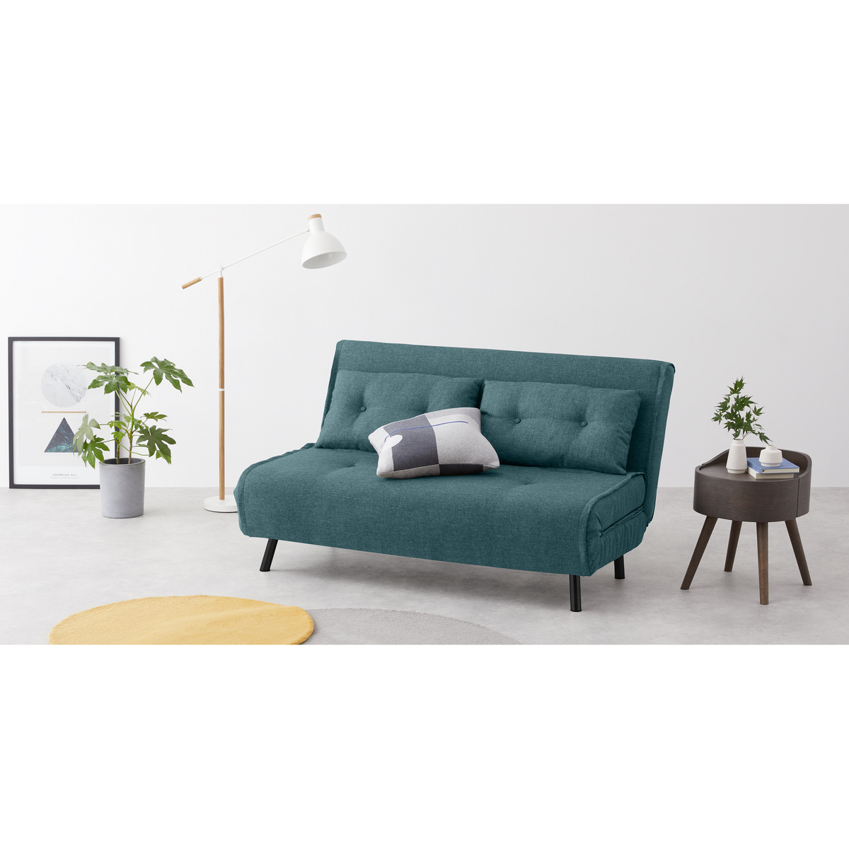 Haru Large Double Sofa Bed, Powder Blue – image 3