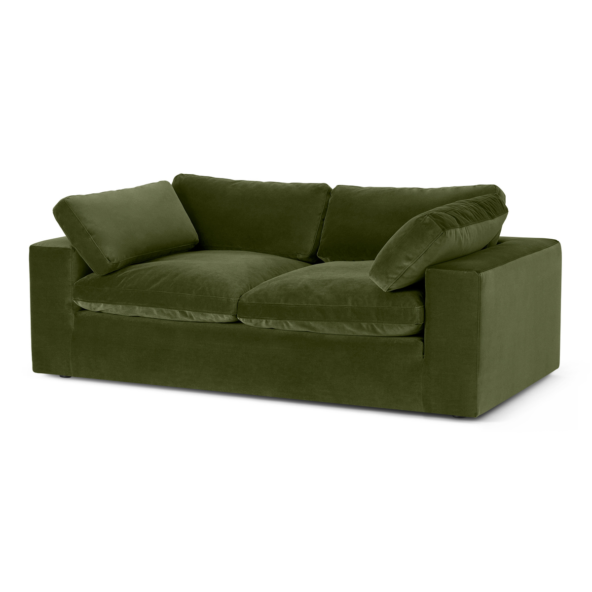 Samona 2.5 Seater Sofa, Pistachio Green Velvet – image 2