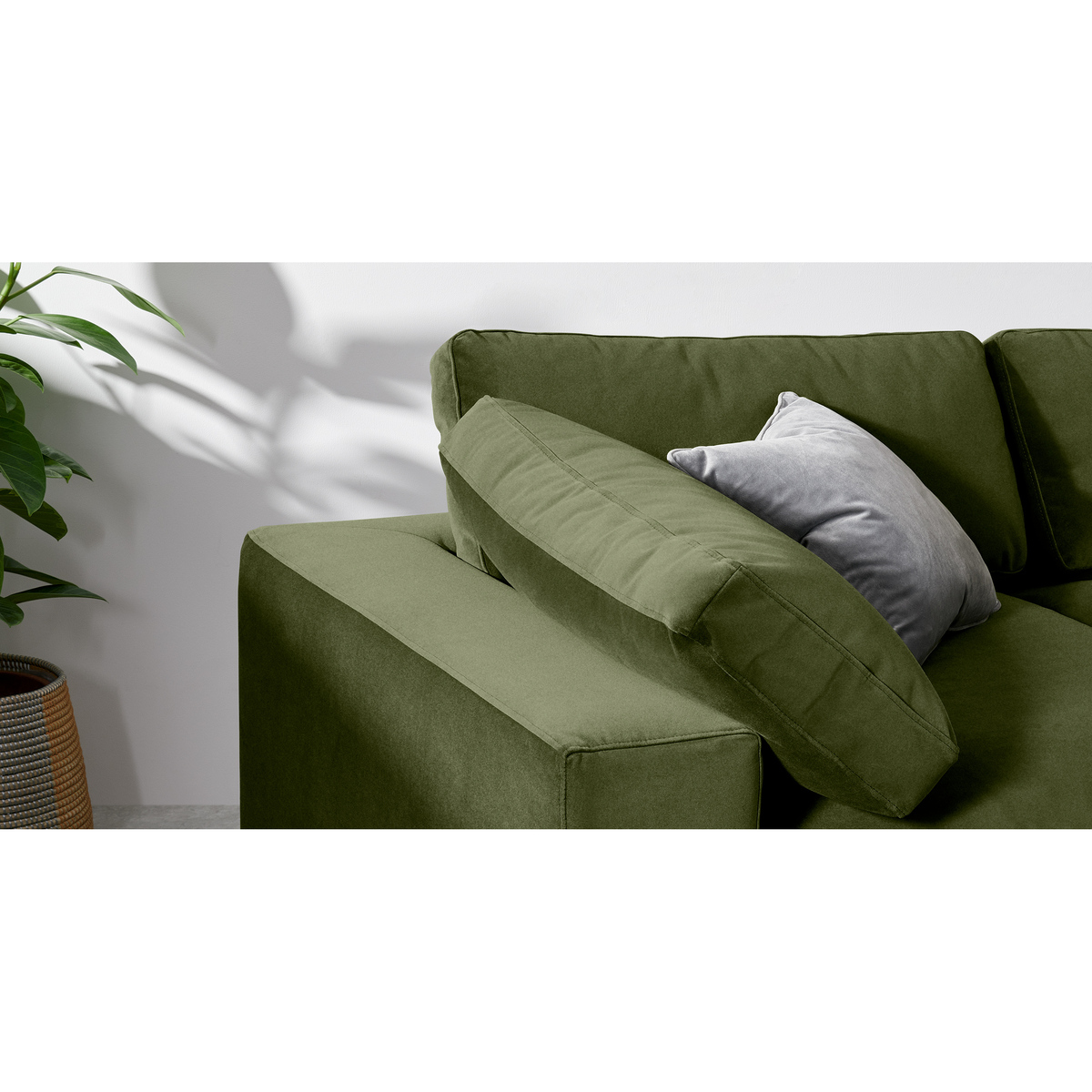 Samona 2.5 Seater Sofa, Pistachio Green Velvet – image 4