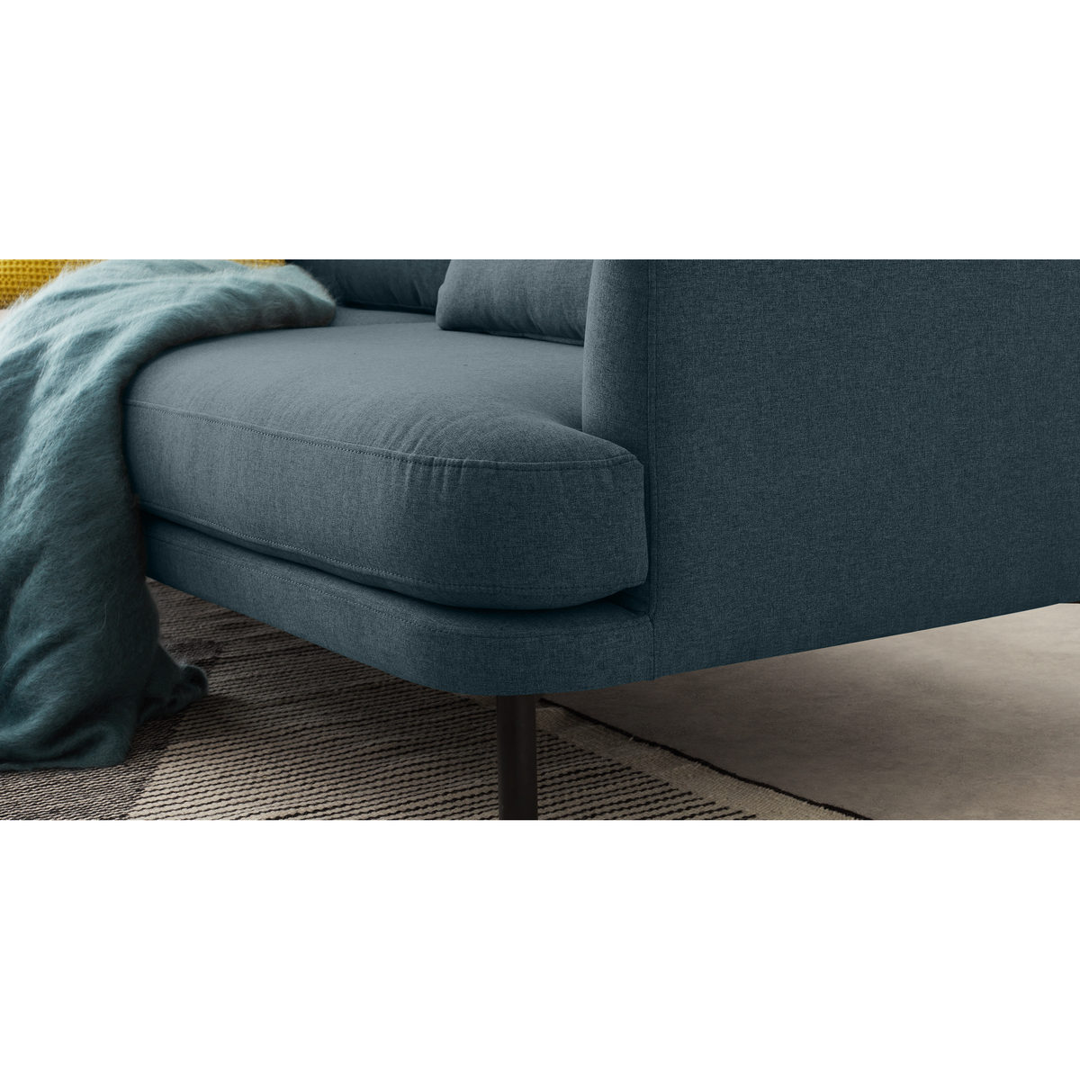 Herman 3 Seater Sofa, Aegean Blue – image 4
