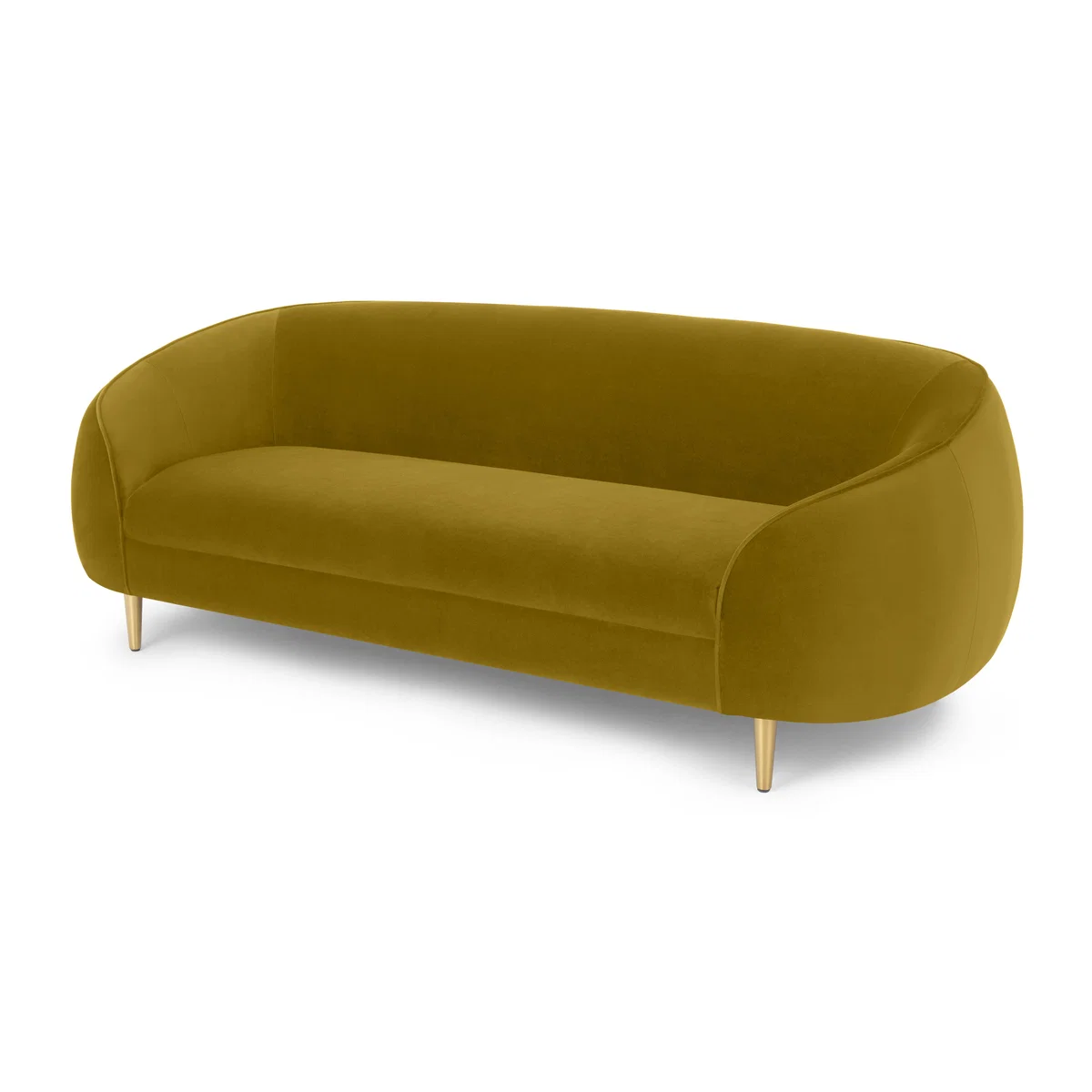 Trudy 3 Seater Sofa, Vintage Gold Velvet – image 2