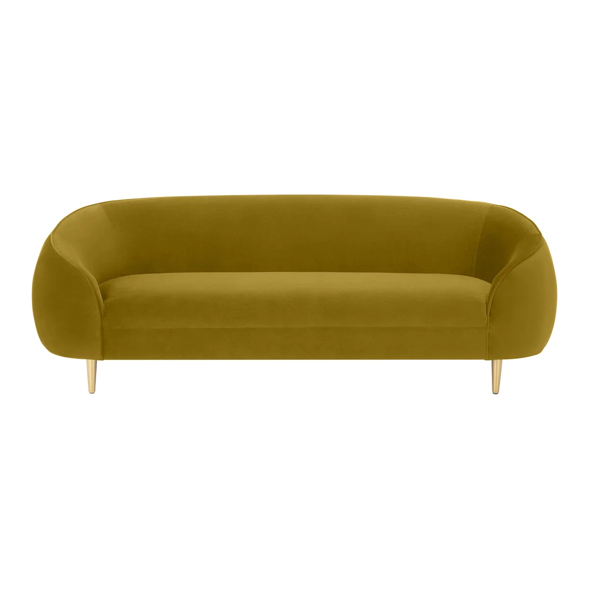 Trudy 3 Seater Sofa, Vintage Gold Velvet – image 1