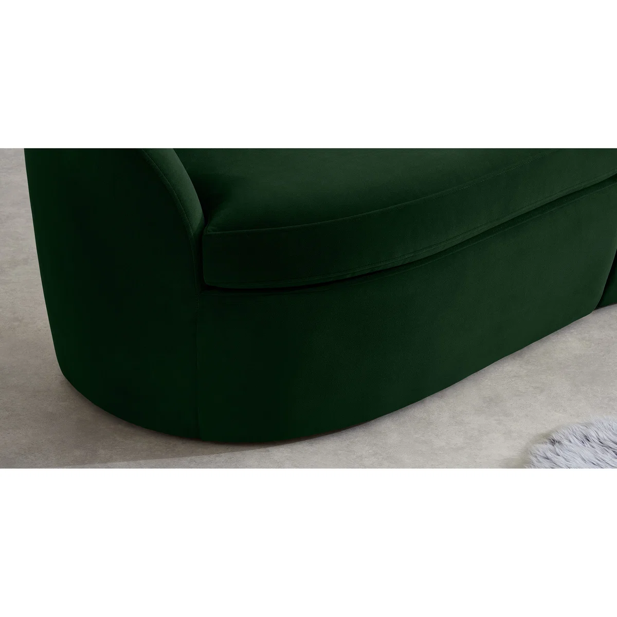 Reisa 3 Seater Sofa, Pine Green Velvet – image 4