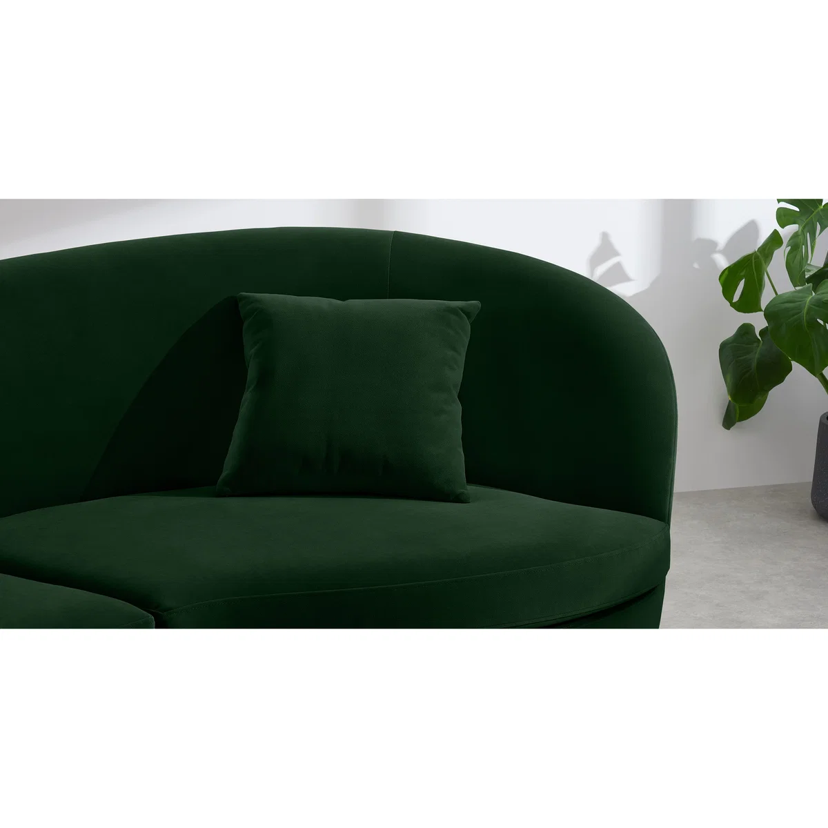 Reisa 3 Seater Sofa, Pine Green Velvet – image 6