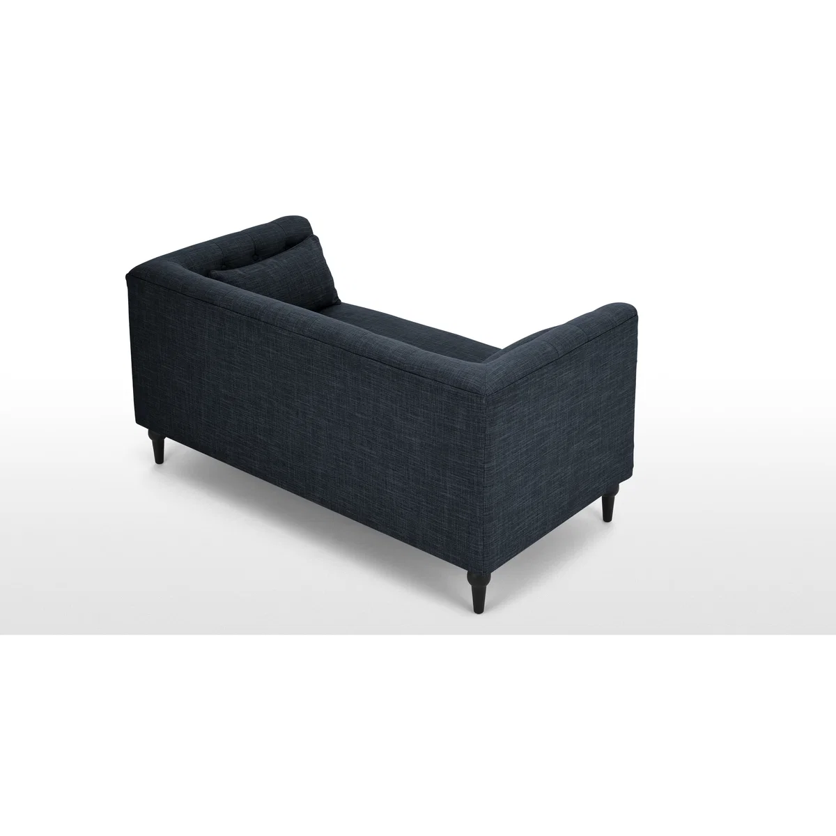 Flynn 2 Seat Sofa, Atlantic Blue Linen Mix – image 4