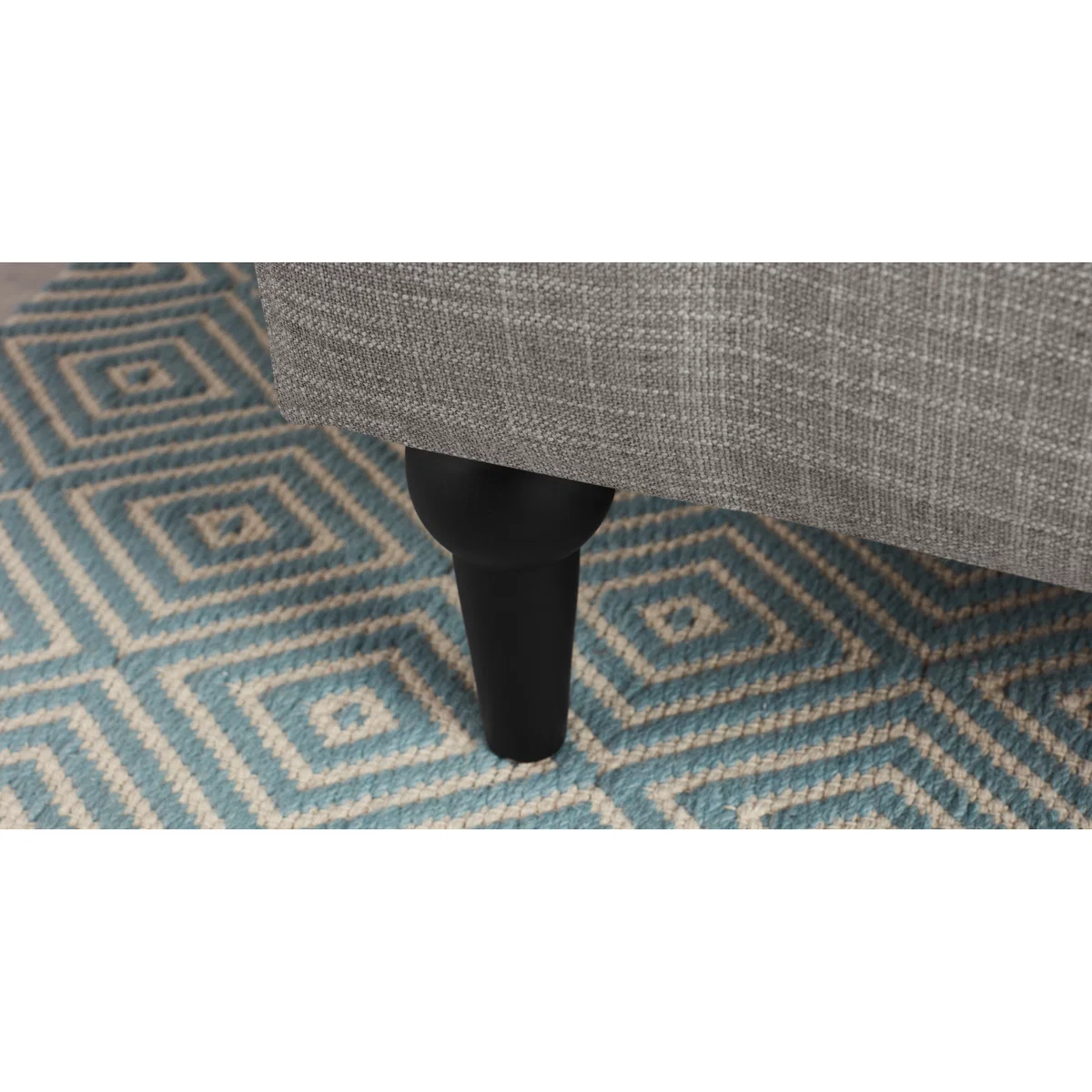 Flynn 3 Seater Sofa, Grey Linen Mix – image 5