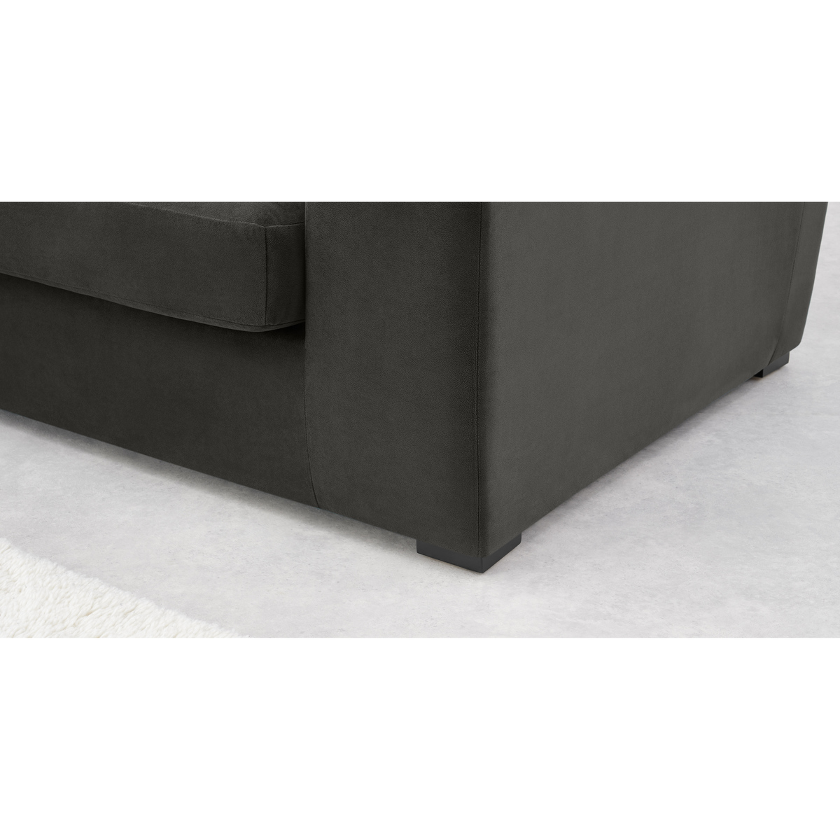 Delaney 3 Seater Sofa, Dark Pewter Velvet – image 4
