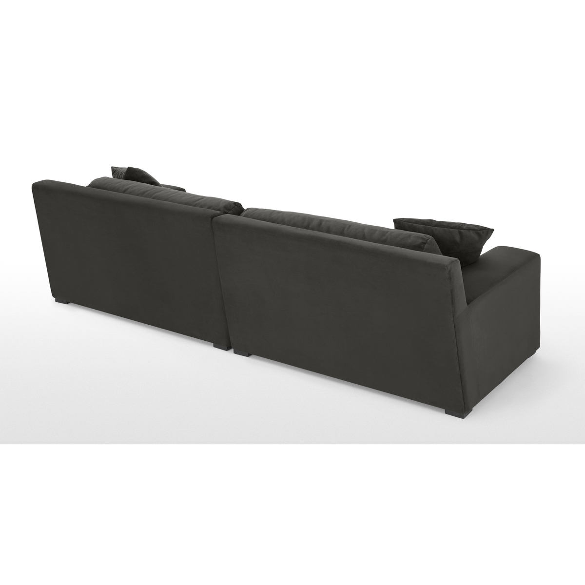 Delaney 3 Seater Sofa, Dark Pewter Velvet – image 7