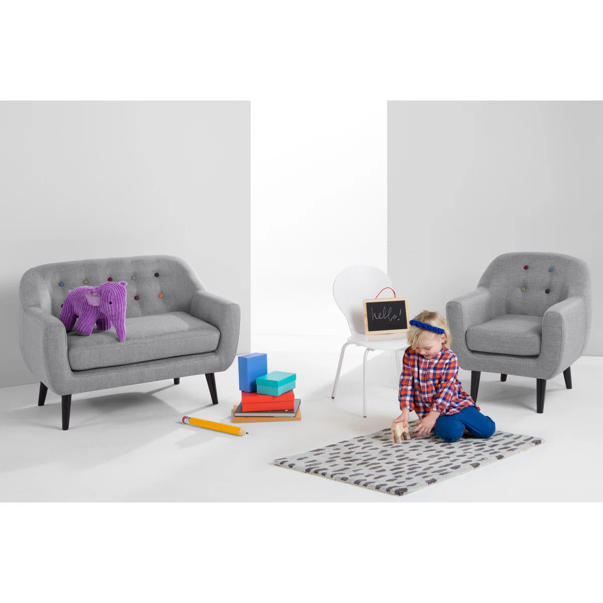 Ritchie 2 Seater Sofa, Pearl Grey – image 2