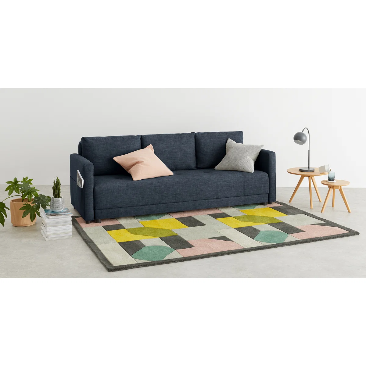 MADE Essentials Brock Platform Sofabed, Navy – image 3